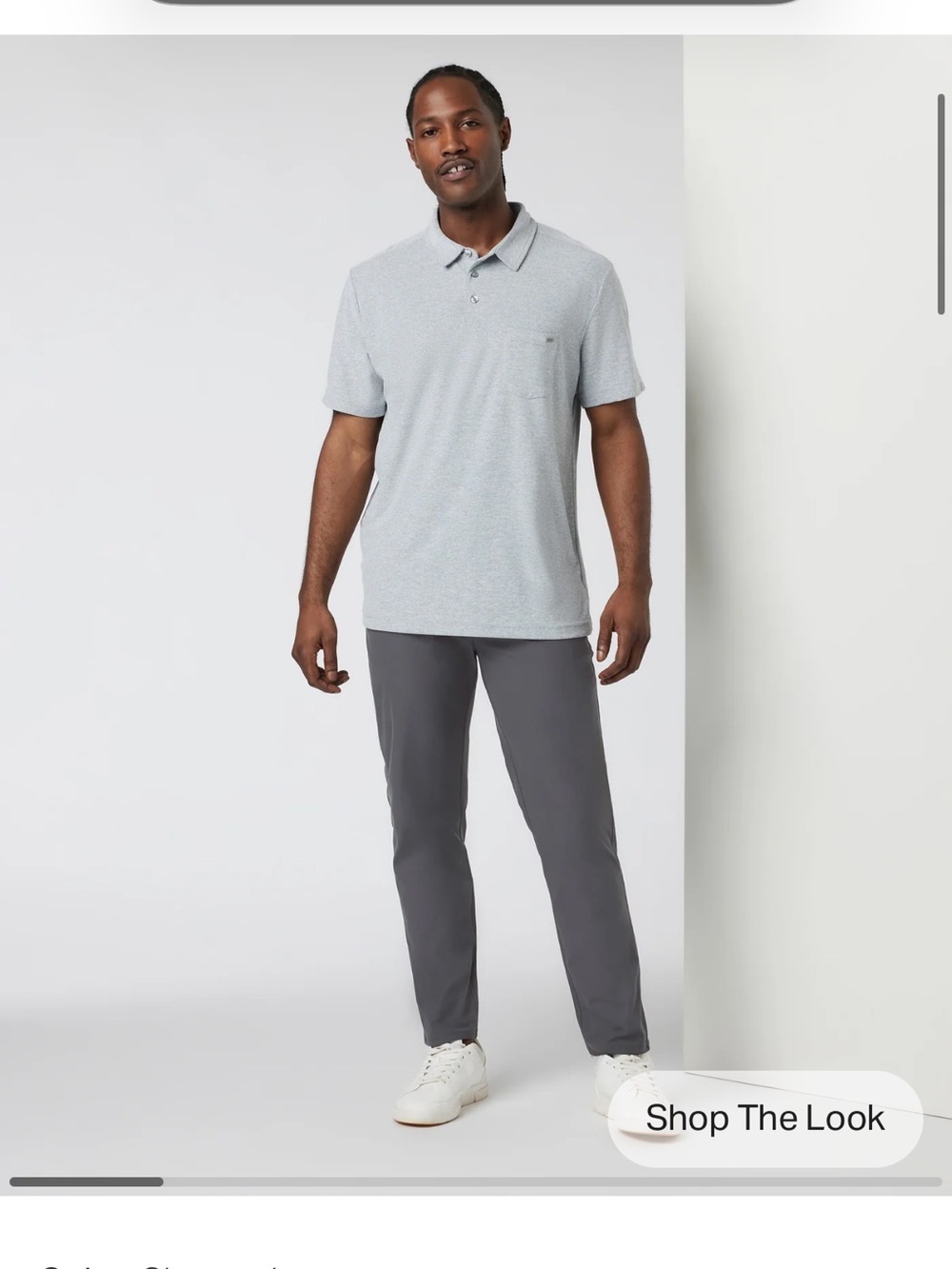 Vuori Meta Pant Athletic Slim Fit Charcoal Grey Sz 33x30